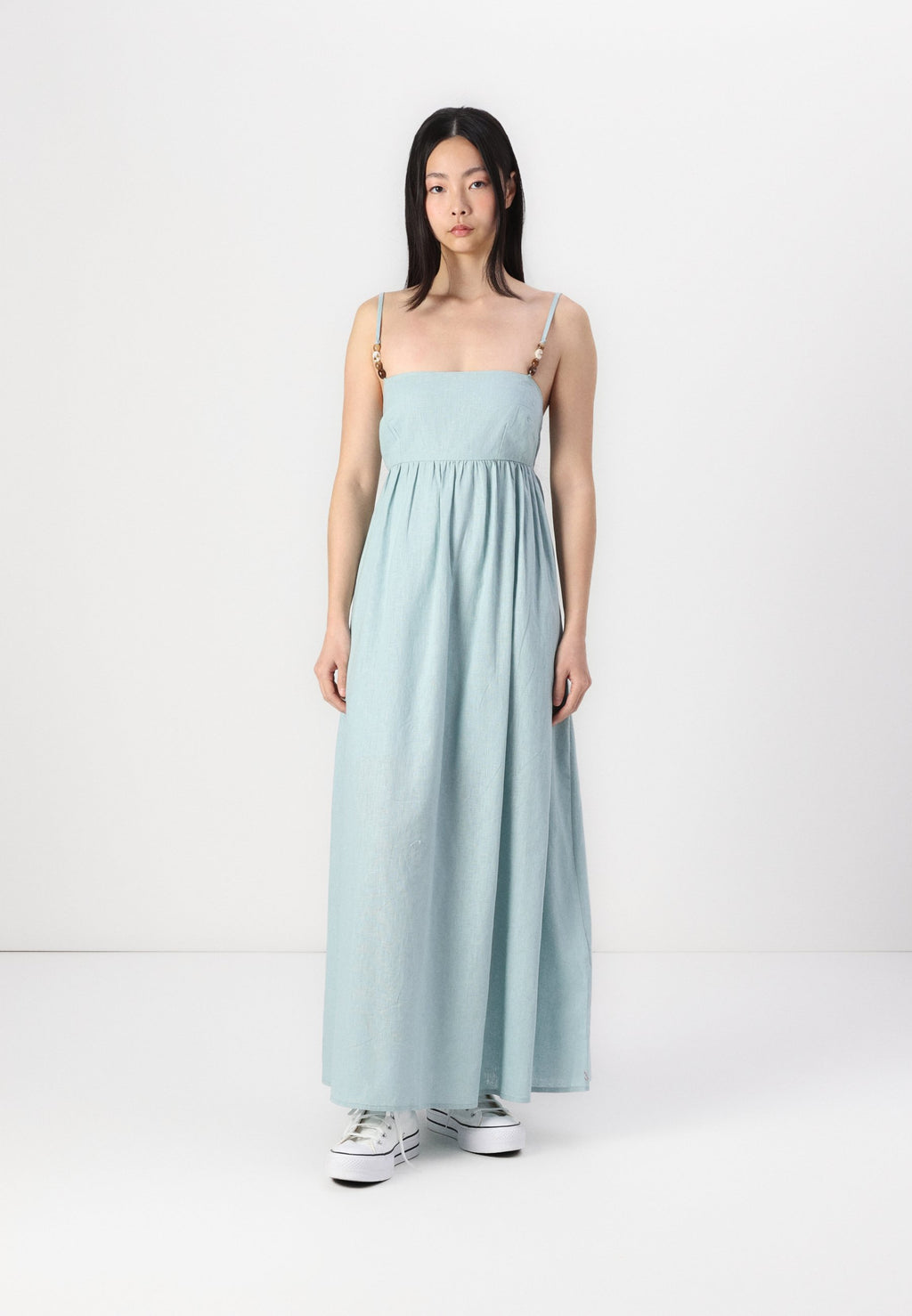 Abercrombie & Fitch Tie-Back Babydoll Maxi Dress