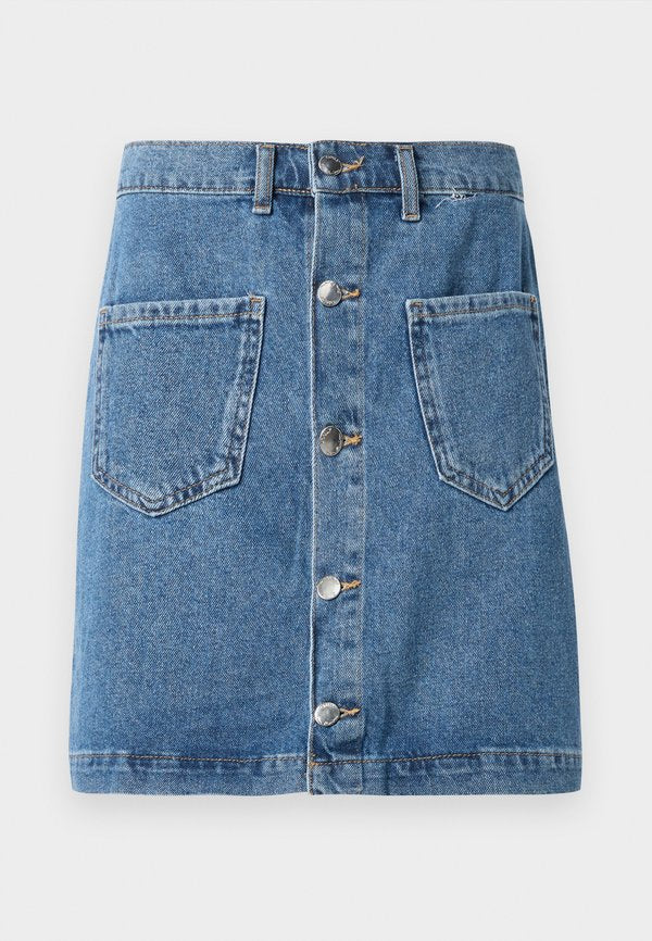 ONLY Denim ONLAMAZING Denim Denim Short - A-line skirt - medium blue denim