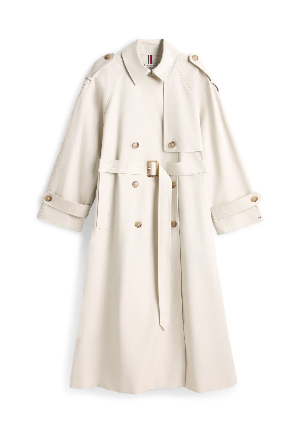 WATER REPELLENT TWILL OVERSIZED TRENCH COAT Media 1