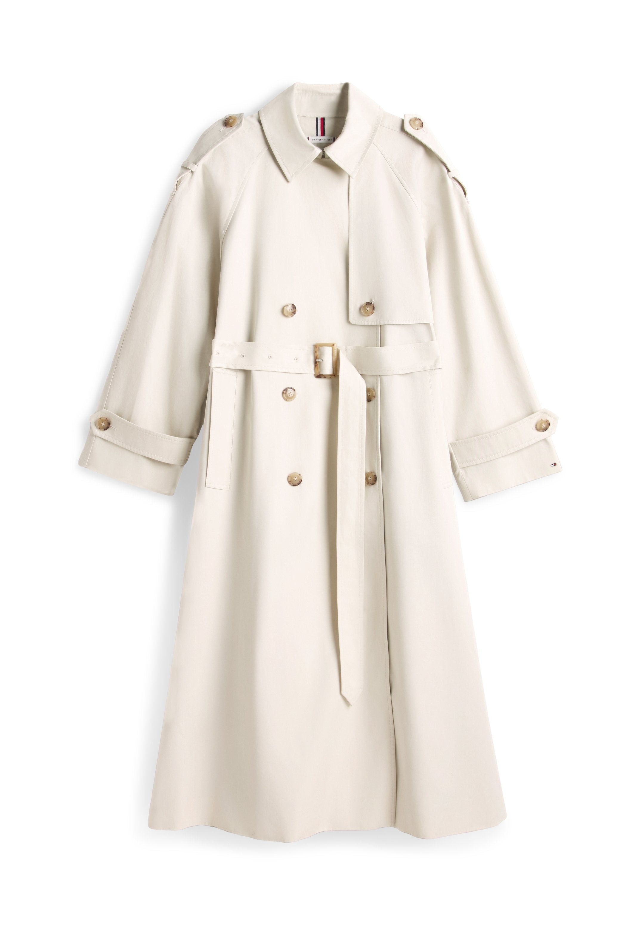 WATER REPELLENT TWILL OVERSIZED TRENCH COAT Media 1