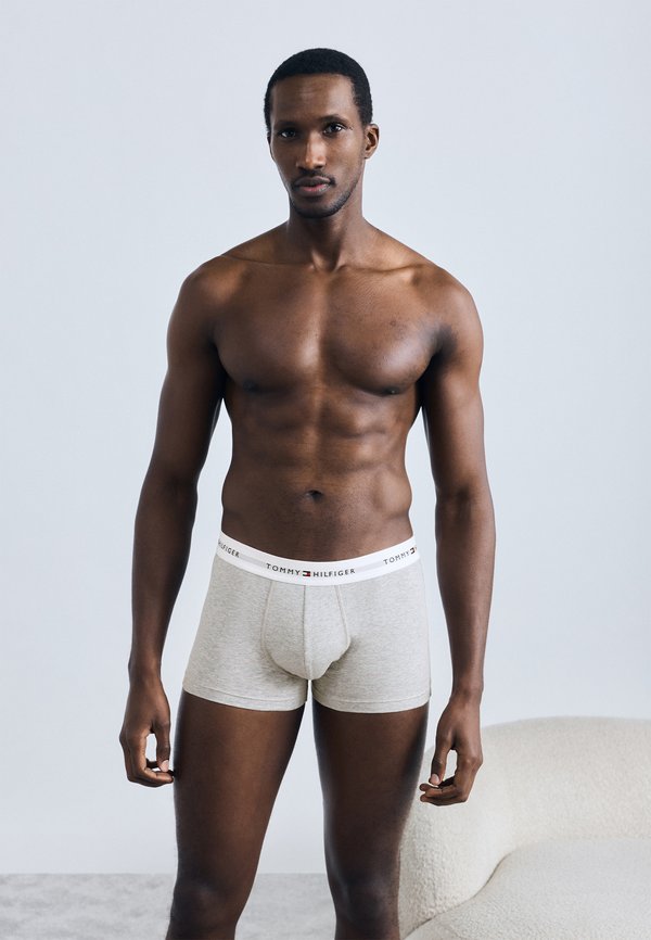 Tommy Hilfiger SIGNATURE 3 PACK - Trunks - light grey heather/fresh blueberry/water