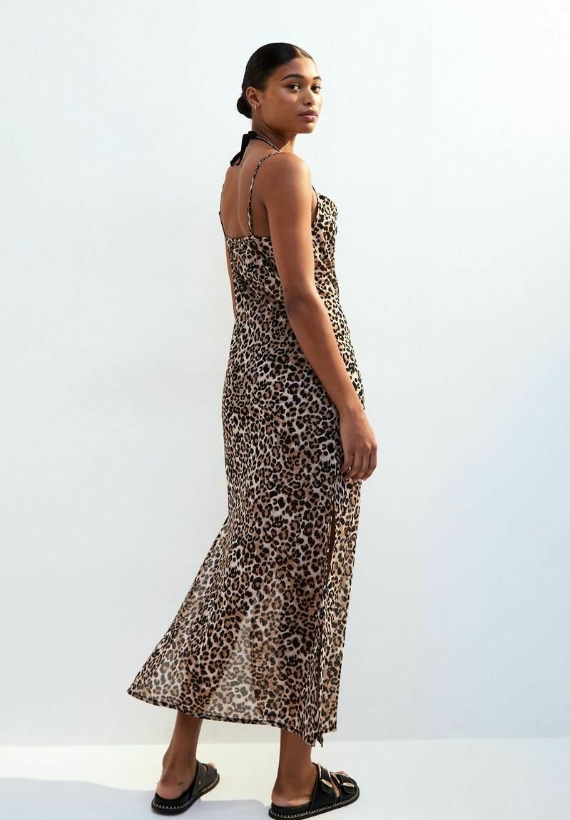 New Look LEOPARD PRINT MAXI COVER UP