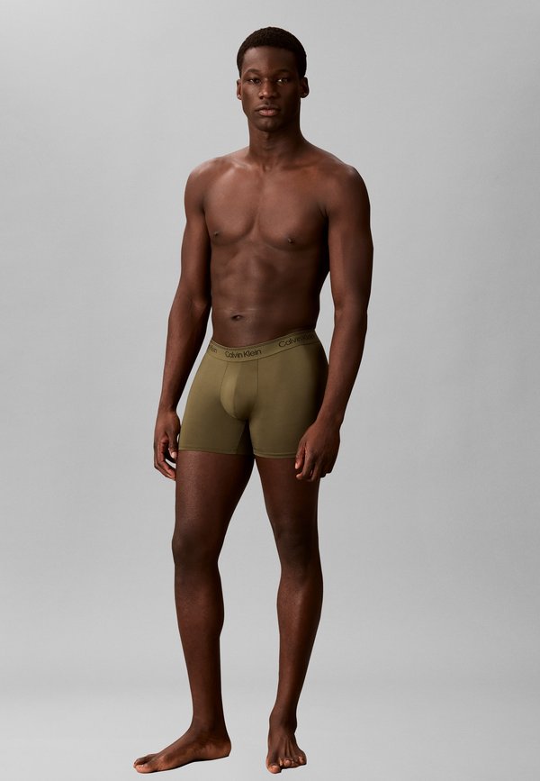 Calvin Klein Underwear BOXER BRIEF 3 PACK - MICROFIBER STRETCH - Boxer briefs - bronze flash, black, olive night