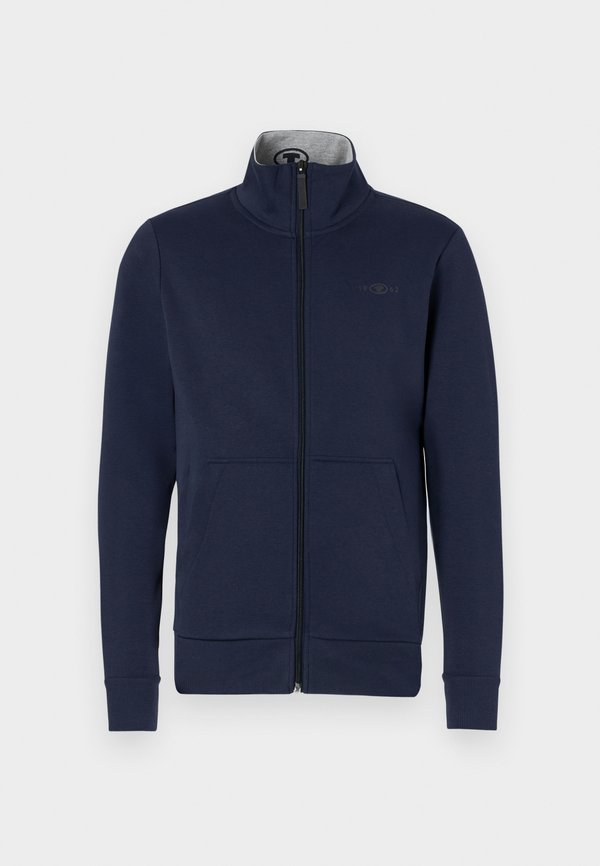 TOM TAILOR STAND-UP SWEAT JACKET - Zip-up sweatshirt - sky captain blue