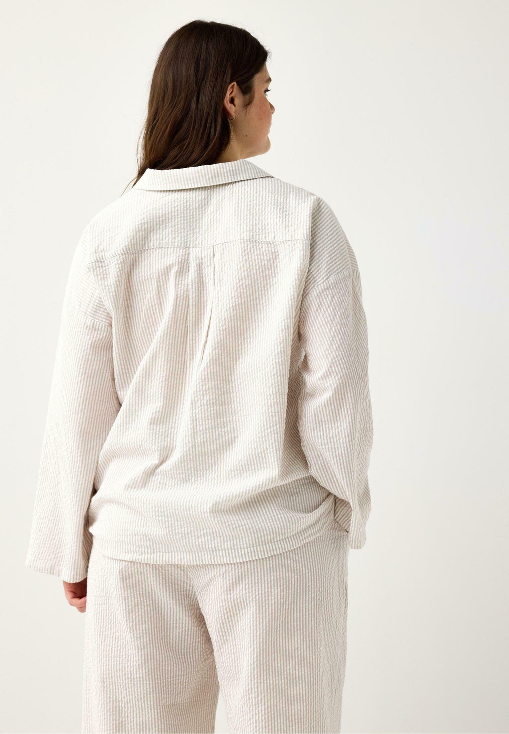 Lindex PYJAMA SHIRT SEERSUCKER