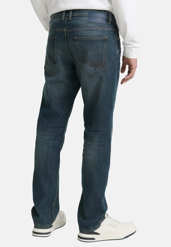 TOM TAILOR Straight leg jeans - mid stone blue grey denim