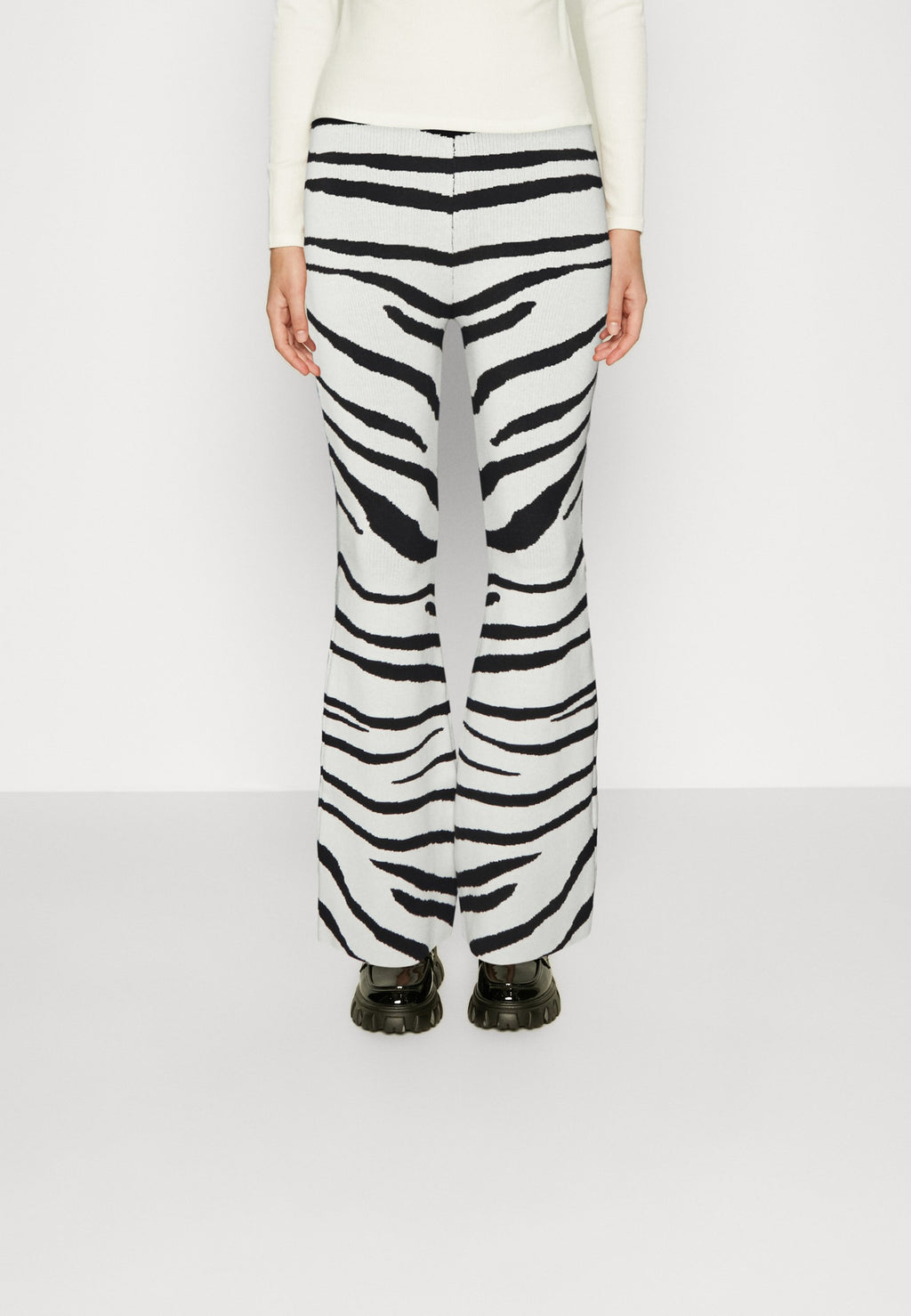 Glamorous ZEBRA FLARED TROUSERS