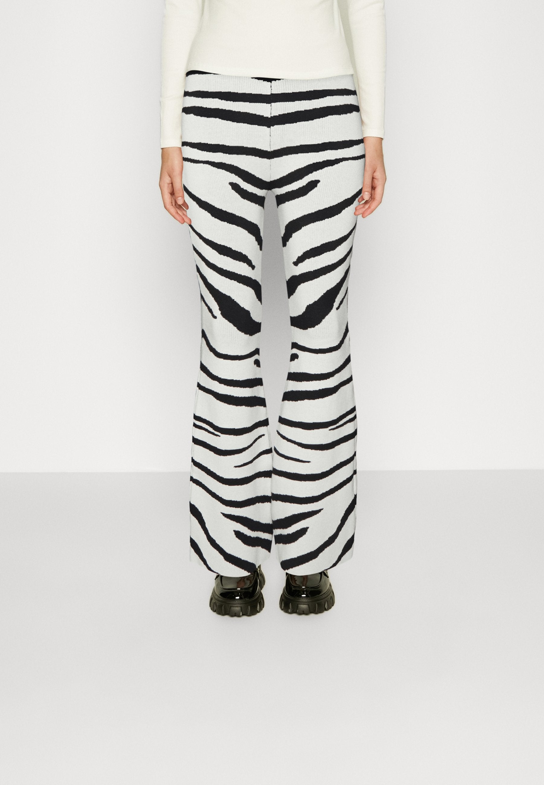 Glamorous ZEBRA FLARED TROUSERS