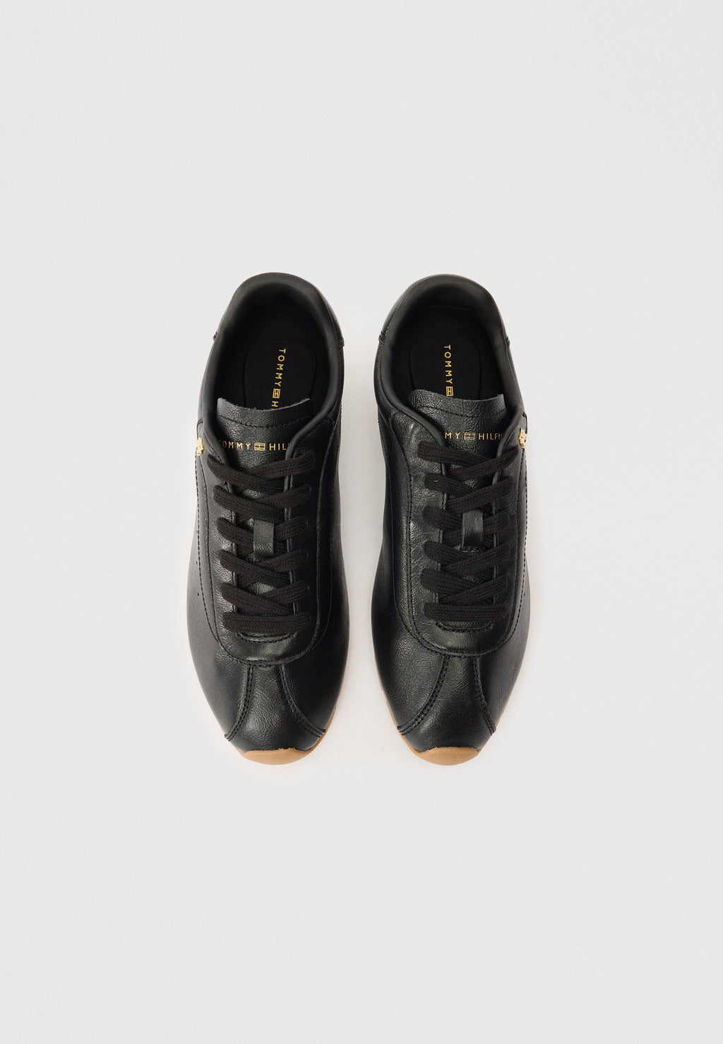 TH MONOGRAM LOW PROFILE LEATHER TRAINERS Media 4