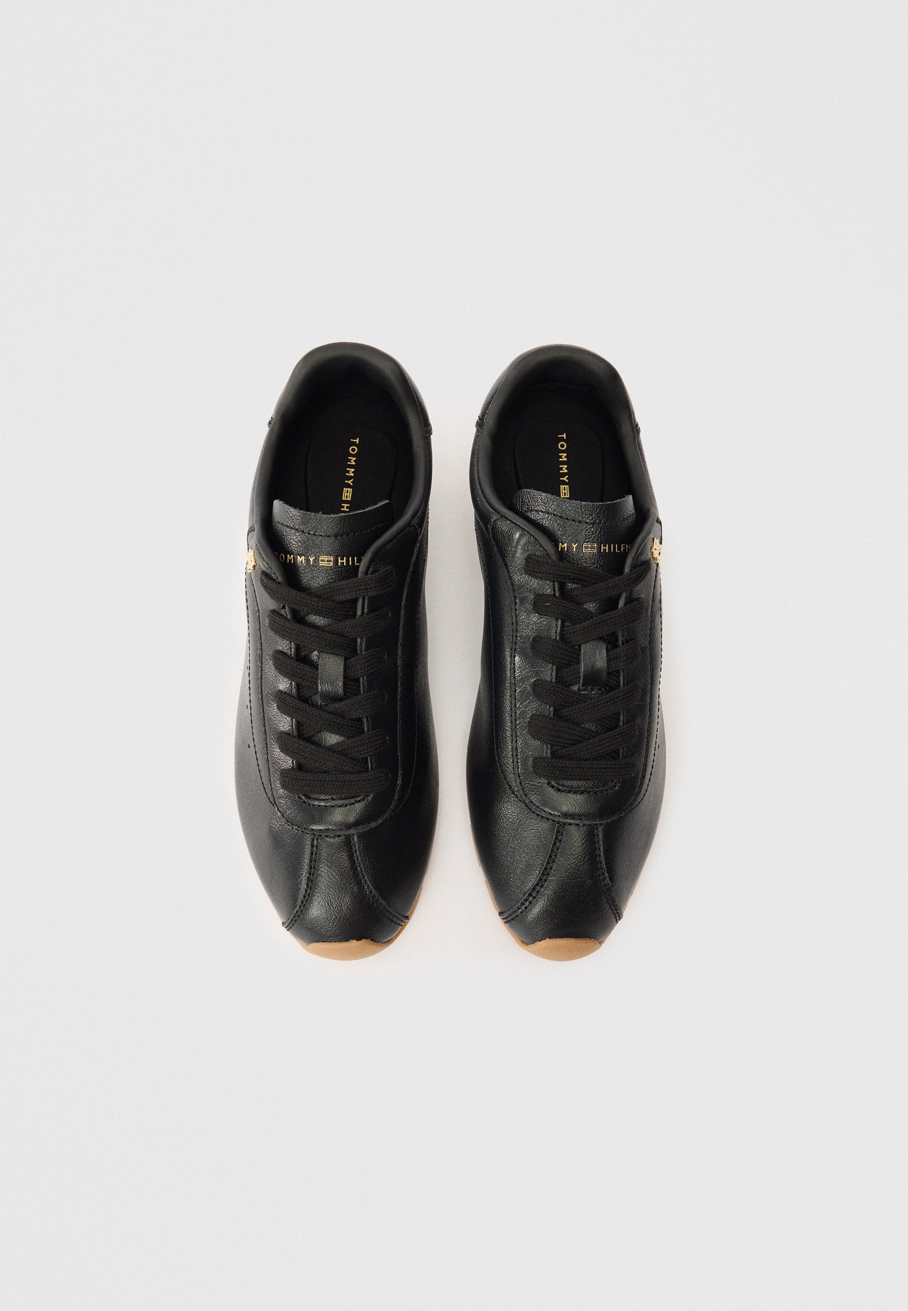 TH MONOGRAM LOW PROFILE LEATHER TRAINERS Media 4
