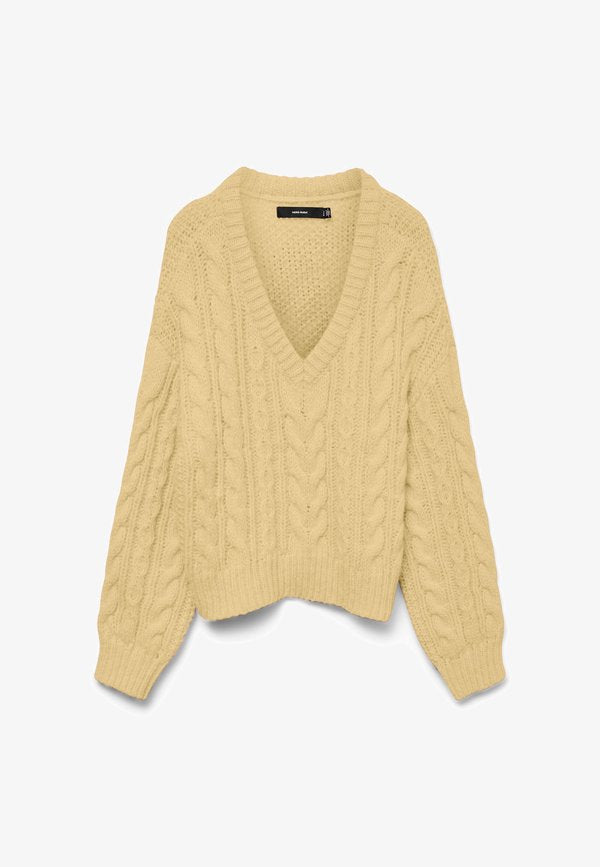 Vero Moda Knitted VMDREAM Knitted - Jumper - pale banana