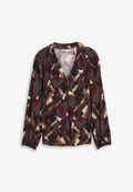 TOM TAILOR PLUS SIZE -  MIT MUSTER - Blouse - brown blurry argyle