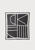 Vero Moda VMLIMA SQUARE SCARF - Scarf - black detail/oatmeal
