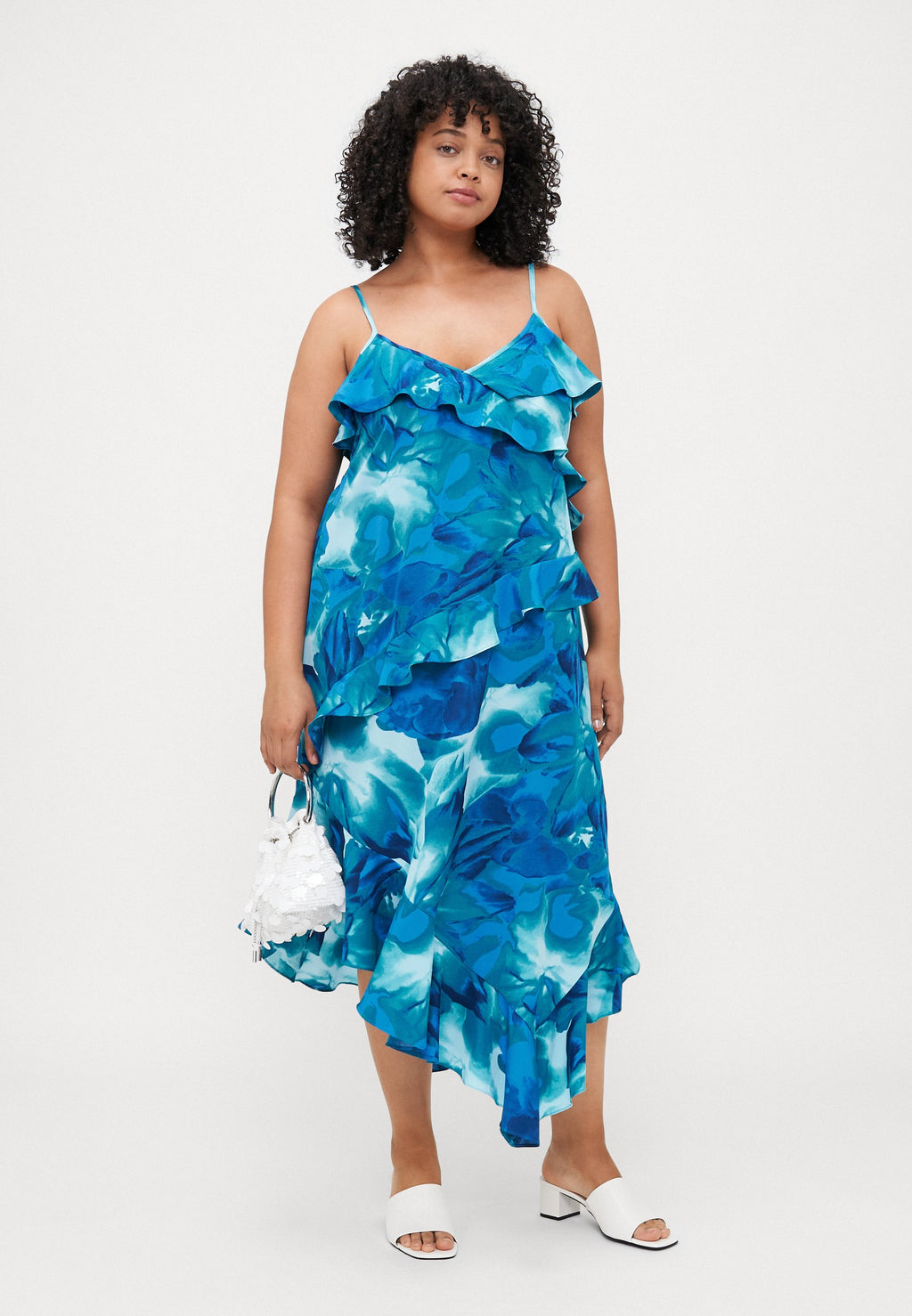 CARROSAL STRAP FRILL ANKLE DRESS Media 2