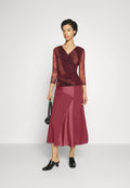 DKNY MATTE & SHINE PANEL SKIRT
