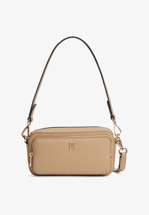 Tommy Hilfiger TH MONOGRAM CROSSBODY CAMERA BAG - Cross body bag - safari canvas