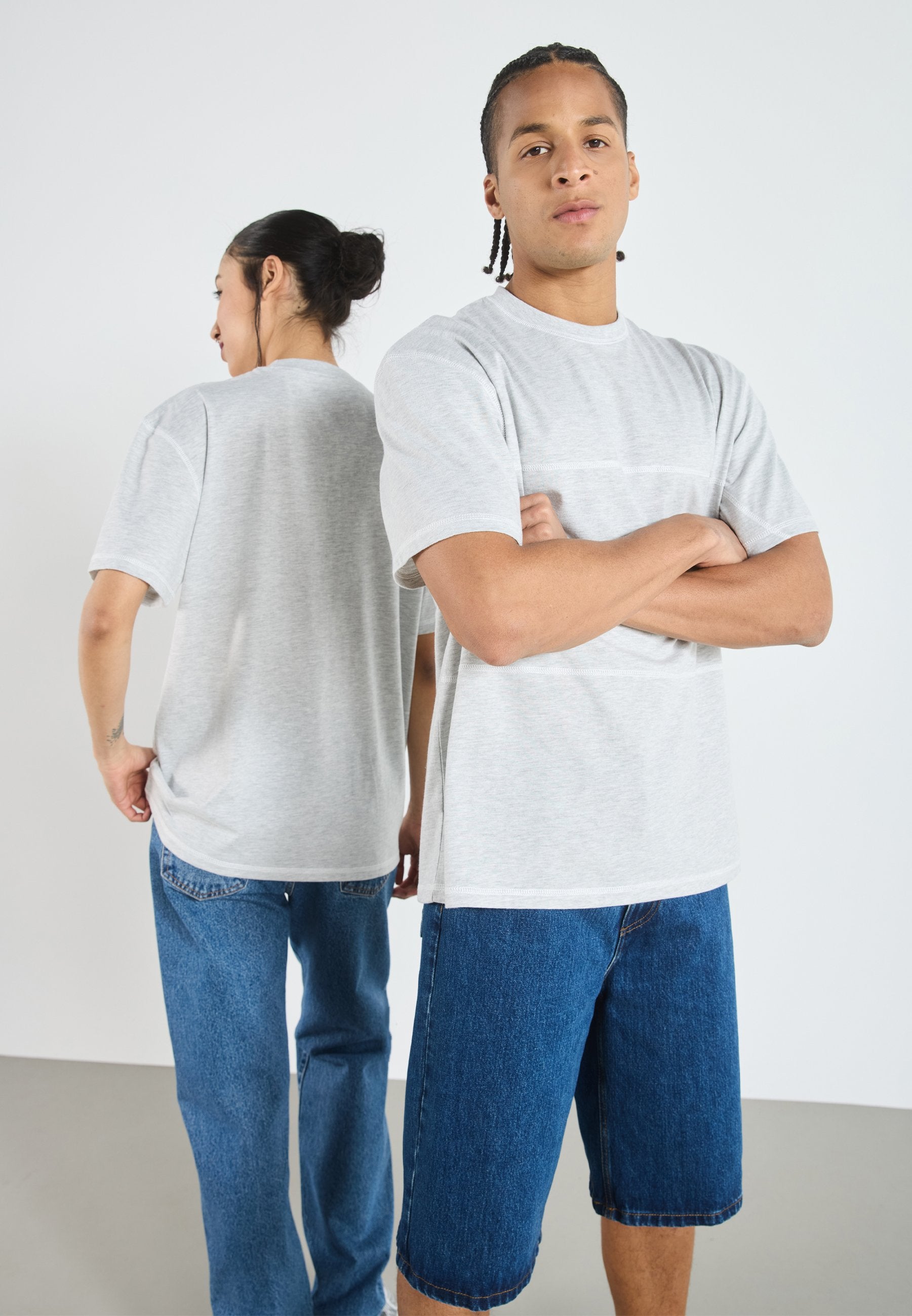 YOURTURN OVERSIZED FIT OVERLOCK STITCHING