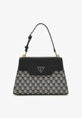 Guess WAVE HANDLE FLAP - Handbag - mehrfarbig schwarz