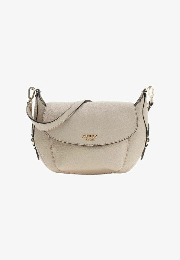 Guess MARSHA FLAP SHOULDER - Handbag - light taupe