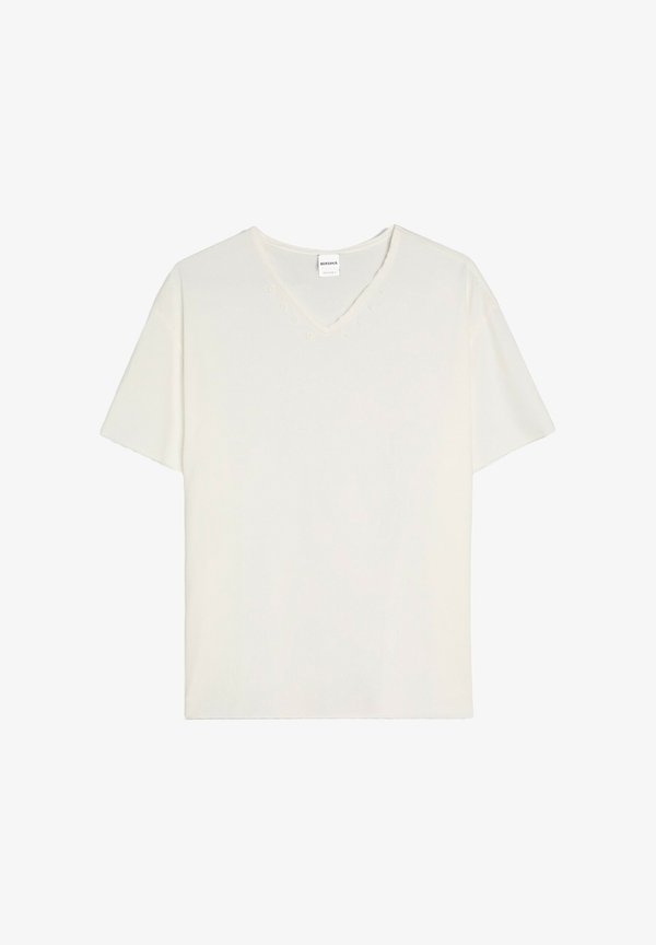 Bershka BASIC T-SHIRT - Basic T-shirt - white