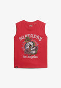 Superdry & Co TATTOO RHINESTONE - Top - risk red