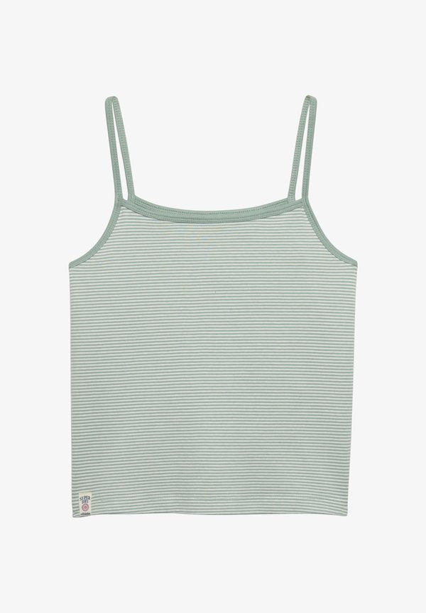 Superdry & Co SUPERDRY ATHLETIC ESSENTIALS STRIPE CAMI.. - Top - light jade green stripe
