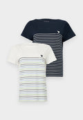 TOM TAILOR 2 PACK - Print T-shirt - sky captain blue