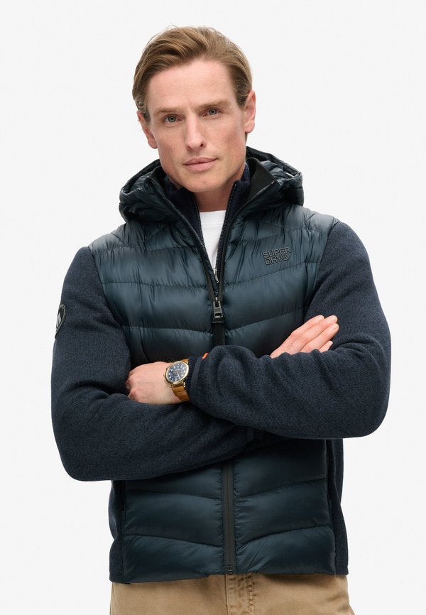 Superdry & Co HOODED STORM HYBRID - Light jacket - eclipse navy marl