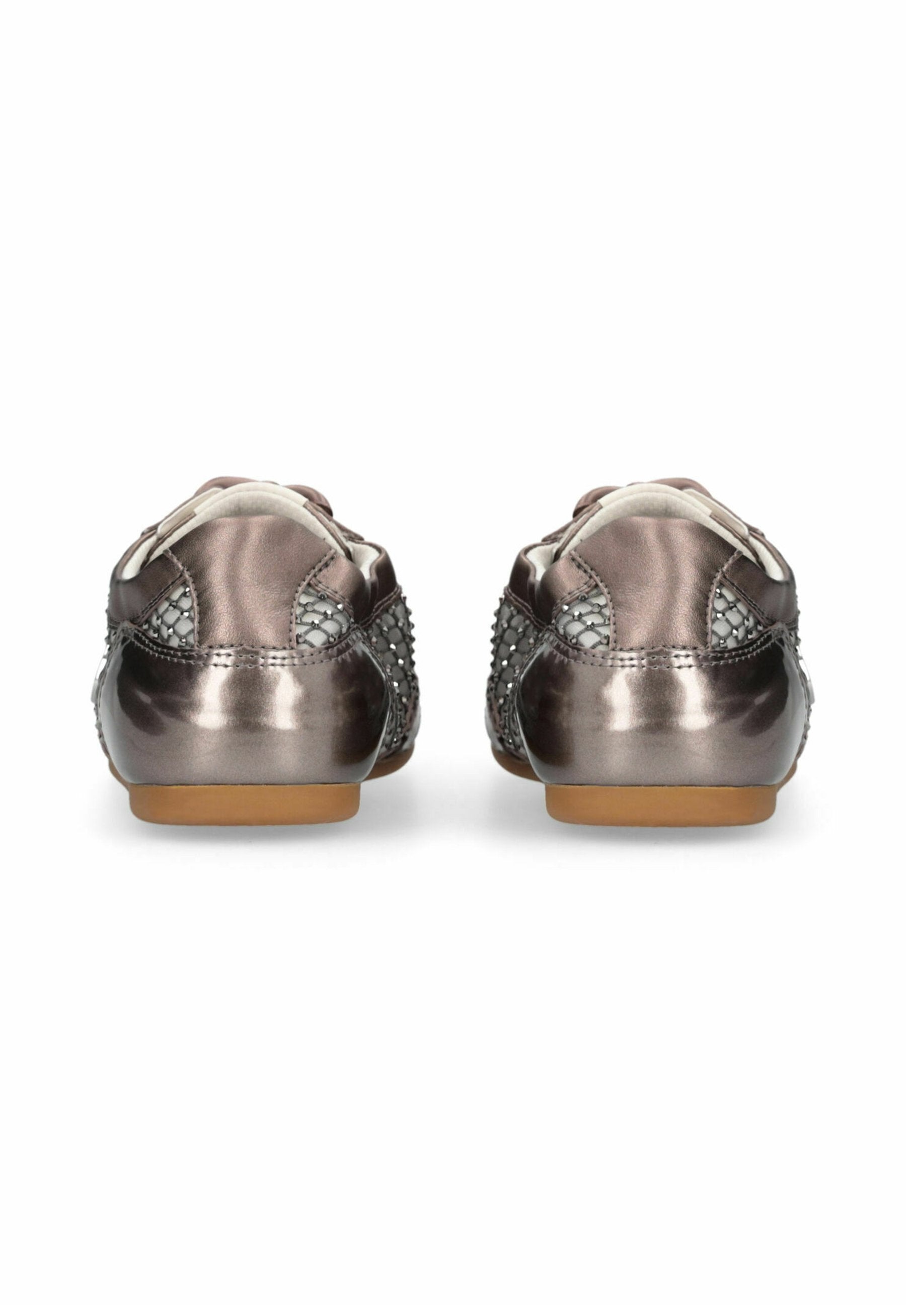 LIU JO GLOSSY LIGHT SNEAKERS WITH RHINESTONES