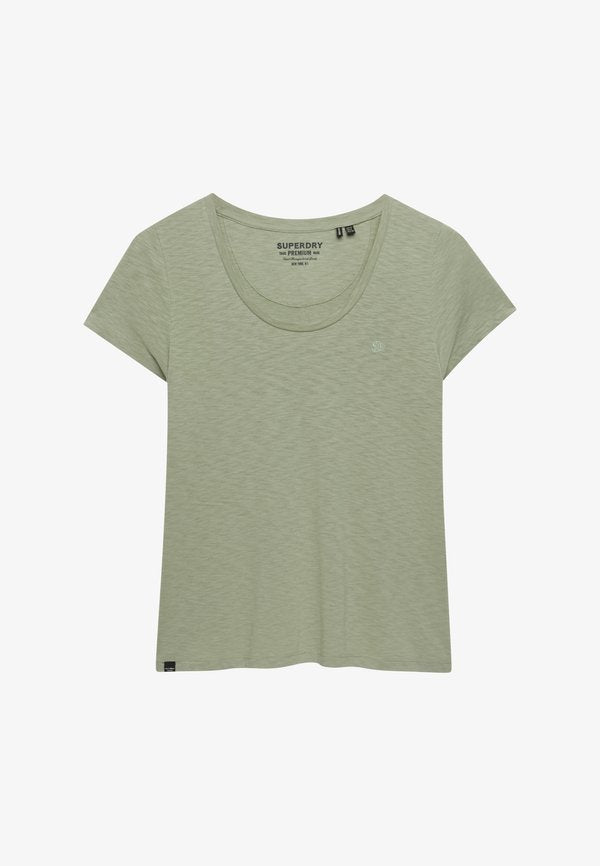 Superdry & Co SUPERDRY STUDIOS SCOOP NECK T-SHIRT.. - Basic T-shirt - dusty sage