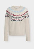 TOM TAILOR NORWEGIAN CREW NECK PULLOVER - Jumper - sand stone beige melange