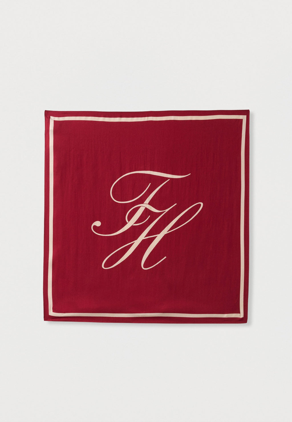 PURE SILK LOGO SCARF Media 1