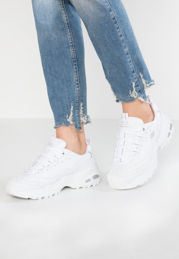 Skechers D'LITES WIDE FIT - Trainers - white