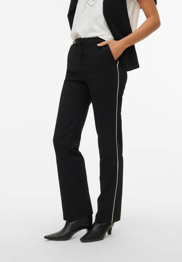 Vero Moda VMZAMIRA STRAIGHT - Trousers - black