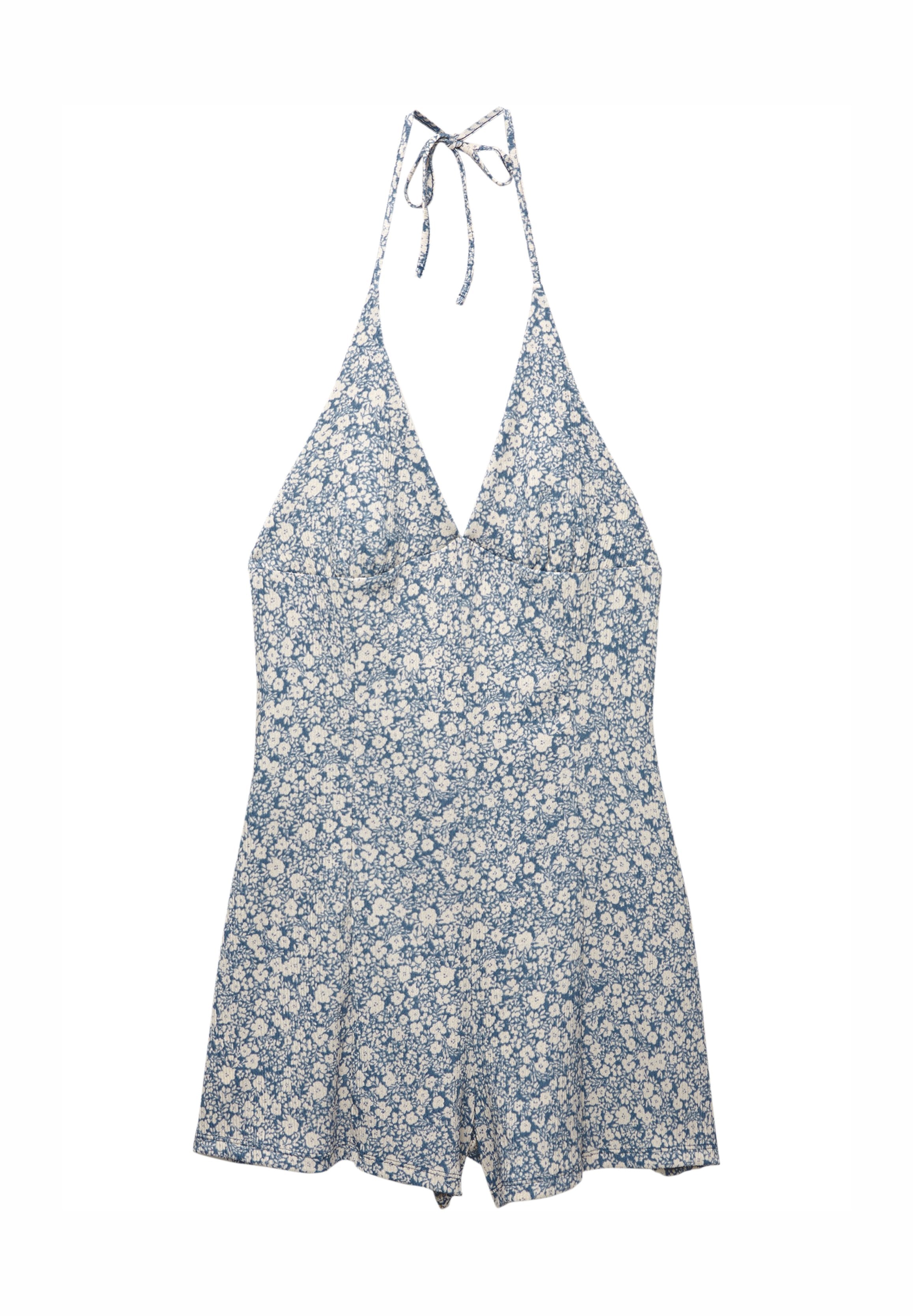 PULL&BEAR SHORT TEXTURED FLORAL
