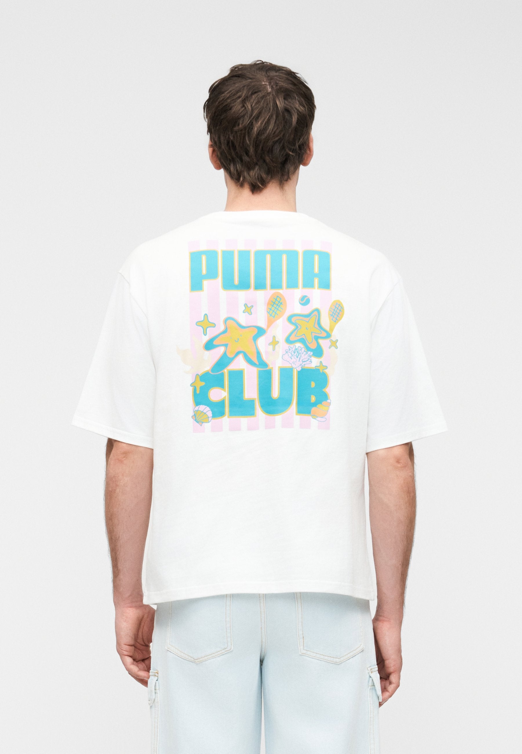 Puma BOXY BEACH CLUB GRAPHIC TEE UNISEX