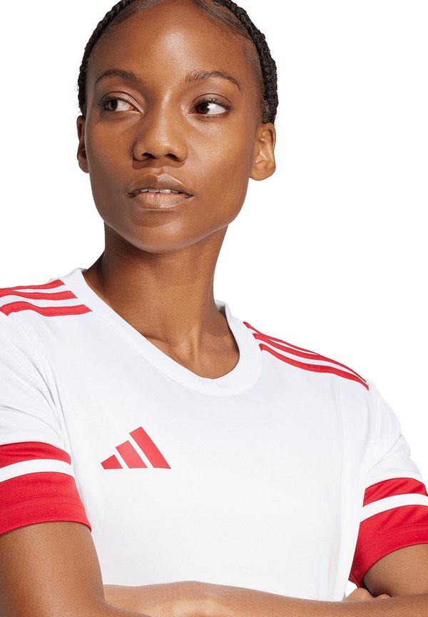 adidas Performance SQUADRA25 SHORT SLEEVE - Sports T-shirt - weissrot