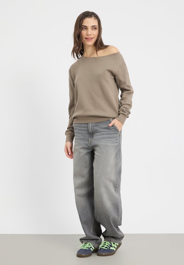 Even&Odd by Zalando BASIC OFF SHOULDER SWEATSHIRT