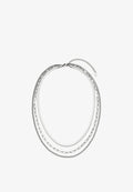 s.Oliver FINE LAYERS - Necklace - silver-coloured