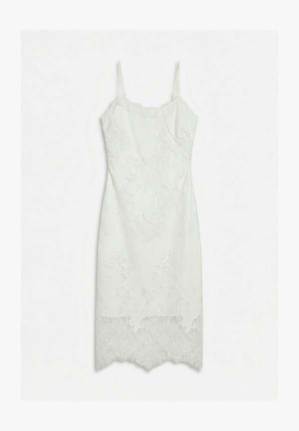 Vero Moda LACE DRESS VMSUSAN LONG DRESS - Day dress - snow white