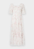 Needle & Thread EXCLUSIVE MAGNOLIA DITSY PEACHES SMOCKED GOWN