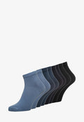 s.Oliver UNISEX ESSENTIALS QUARTER 8PACK - Socks - blue/grey
