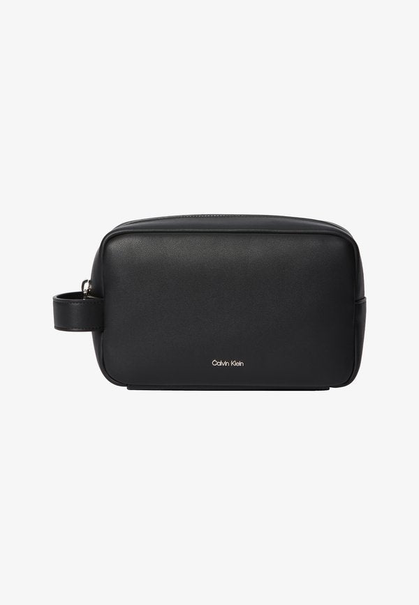 Calvin Klein RAISED DOPP KIT - Wash bag - black