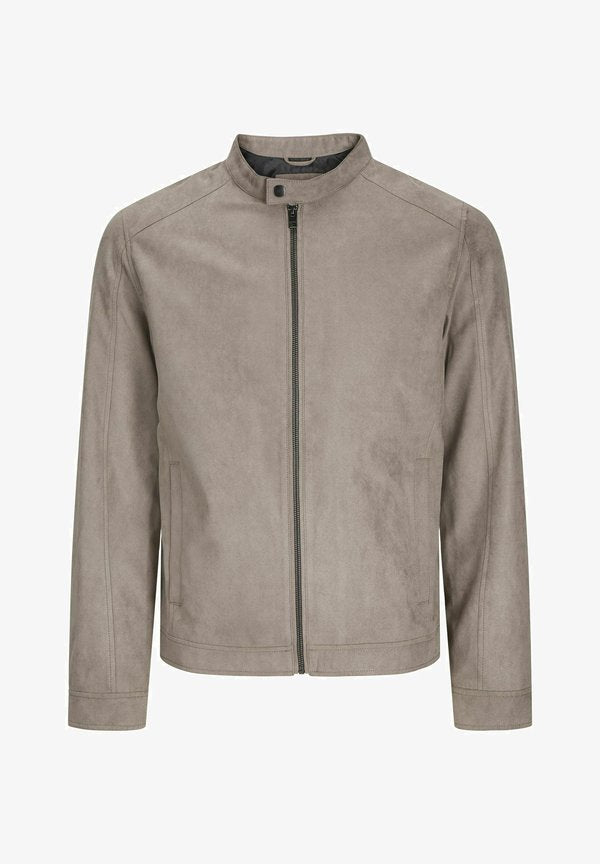 Jack & Jones Synthetic suede Synthetic suede - Faux leather jacket -  brown
