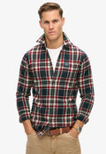 Superdry & Co LONG SLEEVE LUMBER - Shirt - kansas check navy