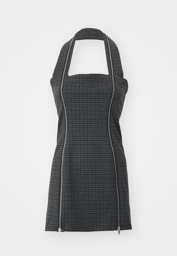 GmbH DOUBLE ZIP HALTER NECK MINI DRESS