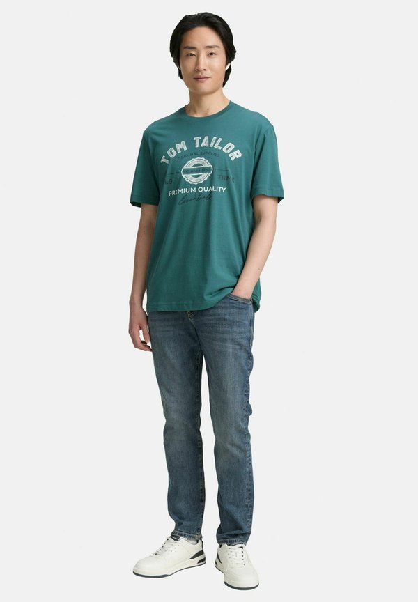 TOM TAILOR LOGO 2 PACK - Print T-shirt - grün