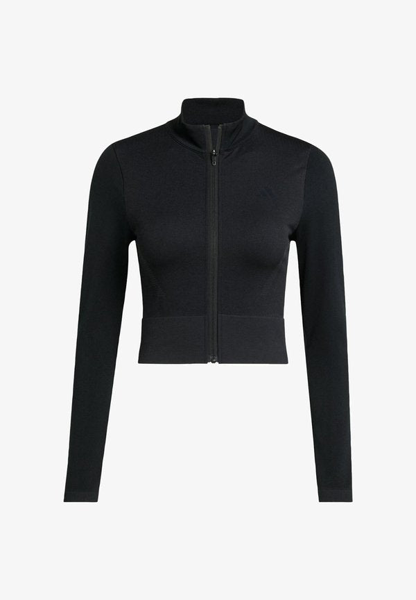 adidas Performance WORKOUT ESSENTIALS ZIP THROUGH JACKET - Training jacket - black