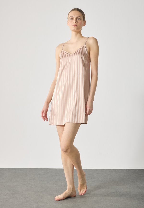 Anna Field by Zalando STRIPED SATIN, SLIP DRESS