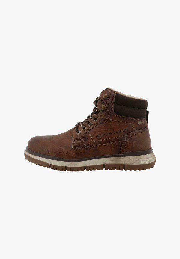 TOM TAILOR SHORT - Lace-up ankle boots - rust